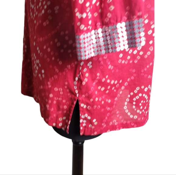 Calypso St. Barth for Target v neck sequins tunic top size medium - Picture 4 of 8